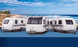 New range of Adria caravans heading to Australia.