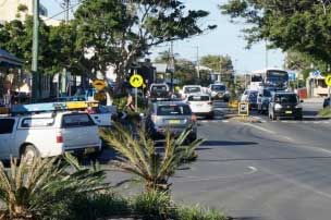 Busy Byron Bay ... no welcome mat for illegal campers