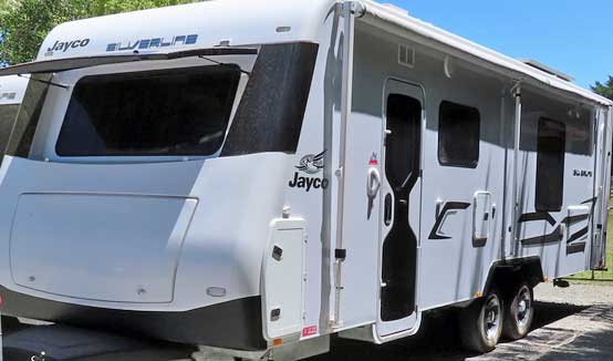 Stolen Jayco Silverline caravan