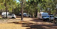 Travellers at the new Logue Brook campground