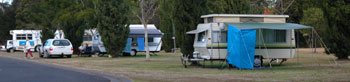 Caravanning News photo of the suspected murder site taken after Simone's body was found hidden nearby.