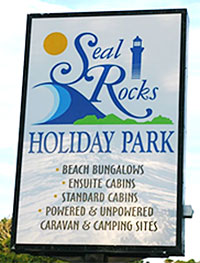 Seal Rocks sign