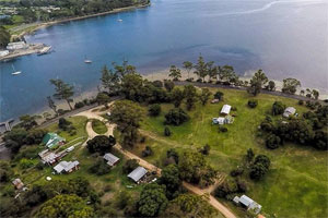 Arial view of Australia's newest holiday park