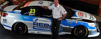 Russell Ingall with VF Commodore
